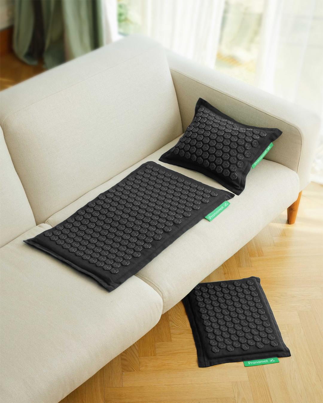 Pranamat Set (Mat + Pillow + Mini) Obsidian
