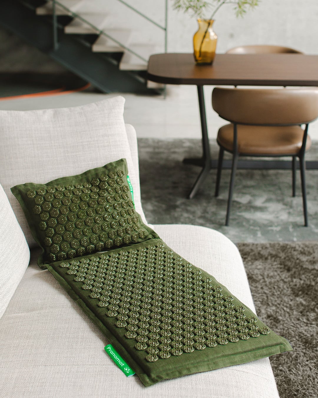 Pranamat Set (Mat + Pillow) Olive