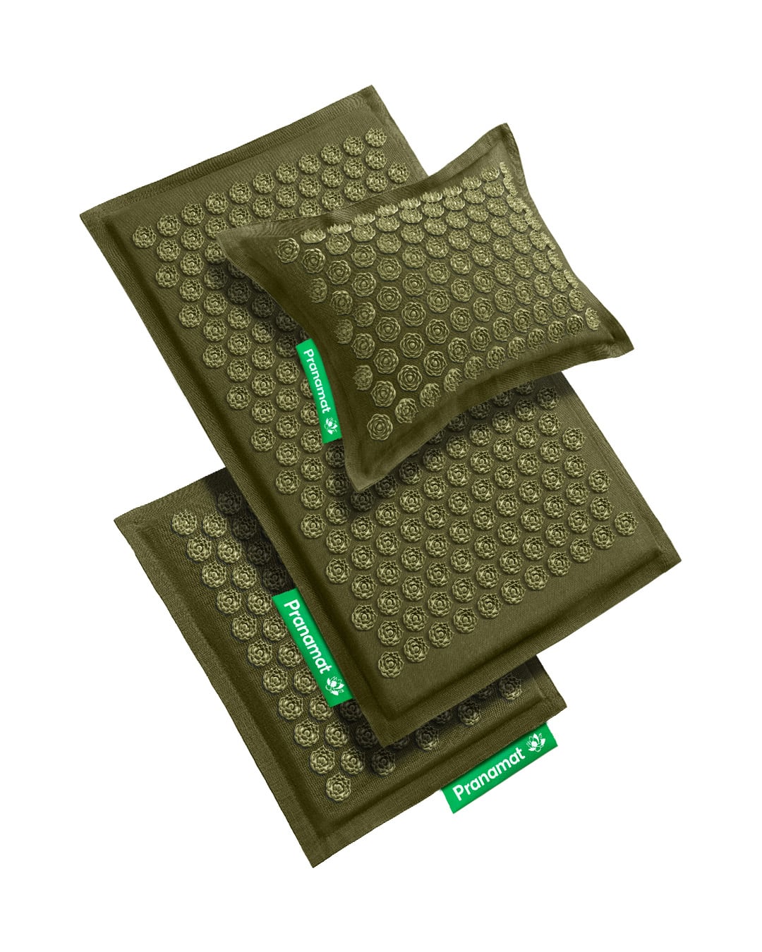 Pranamat Set (Mat + Pillow + Mini) Olive