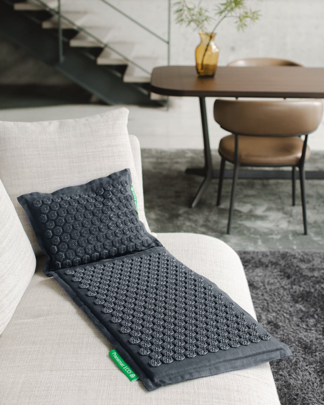 Pranamat + PranaPillow (Graphite Grey)