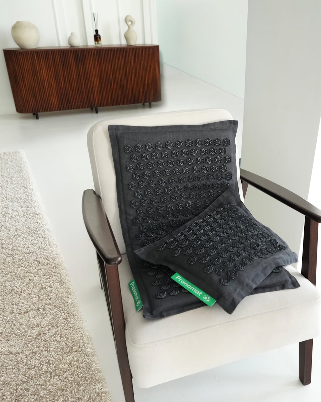 Pranamat + PranaPillow (Graphite Grey)