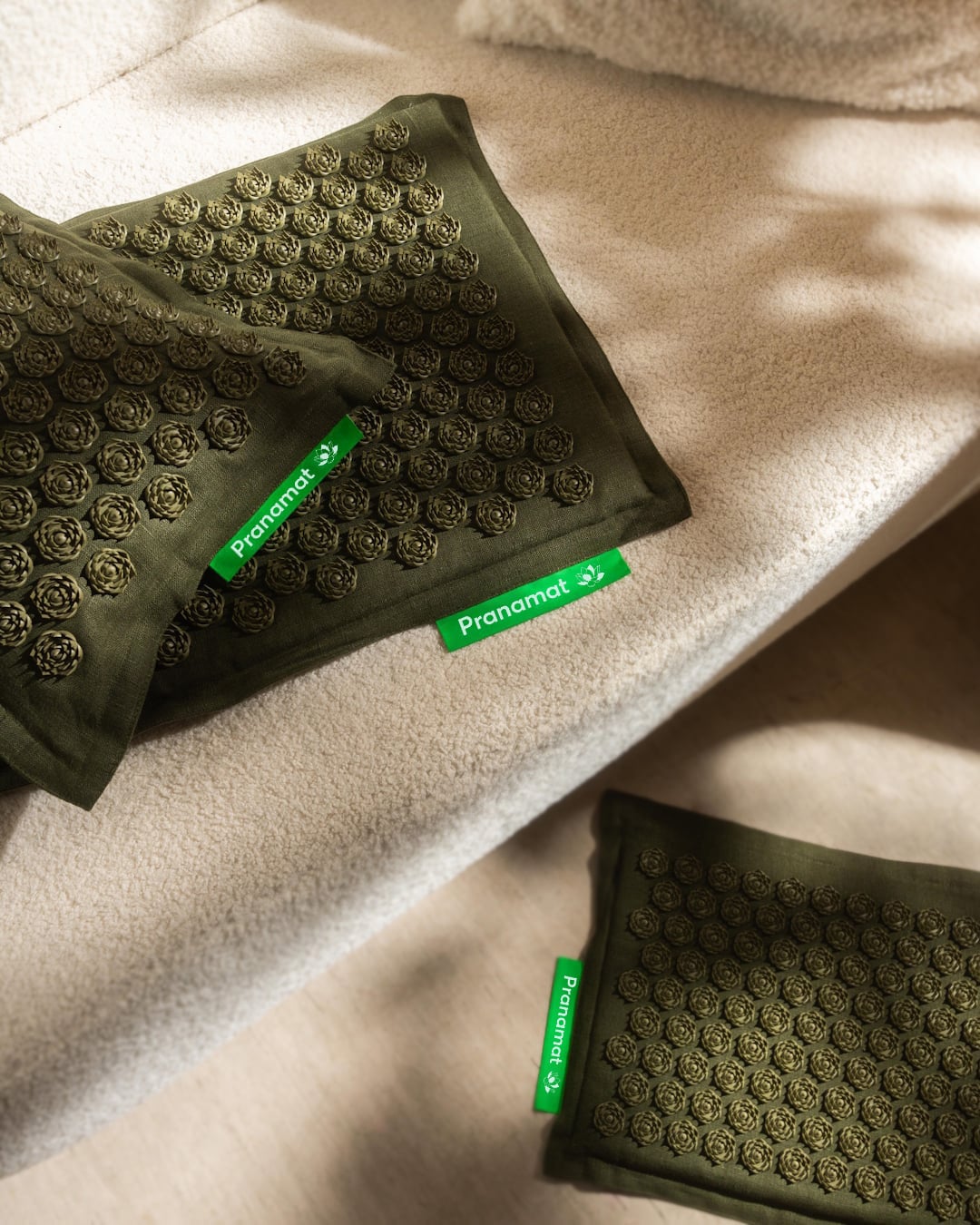 Pranamat + PranaPillow + Mini + BigBag (Olive)