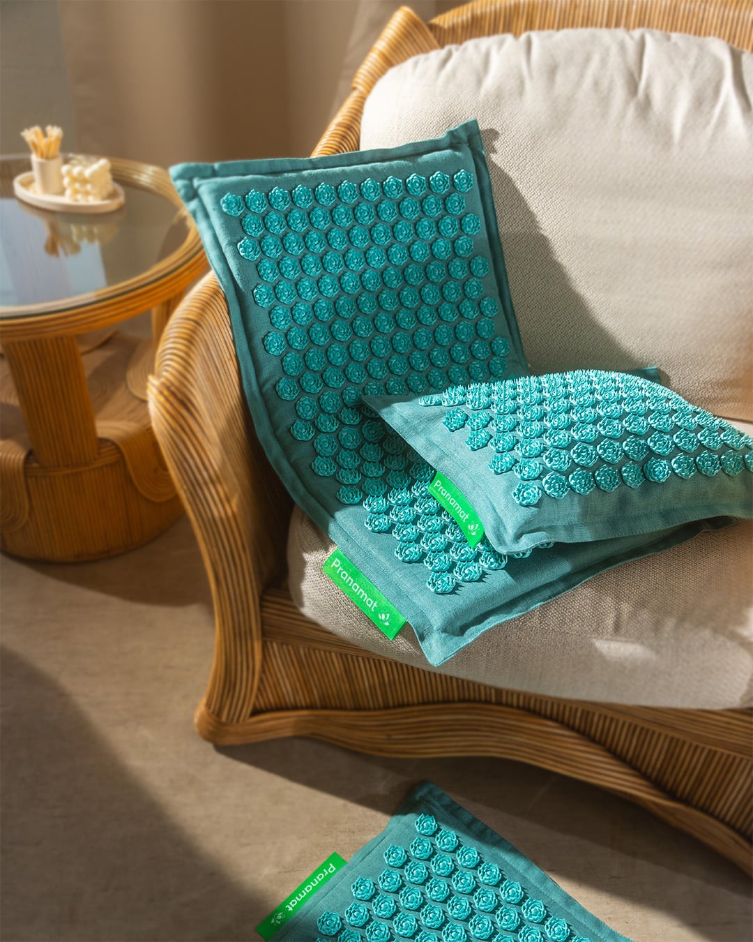 Pranamat Set (Mat + Pillow + Mini) Azur