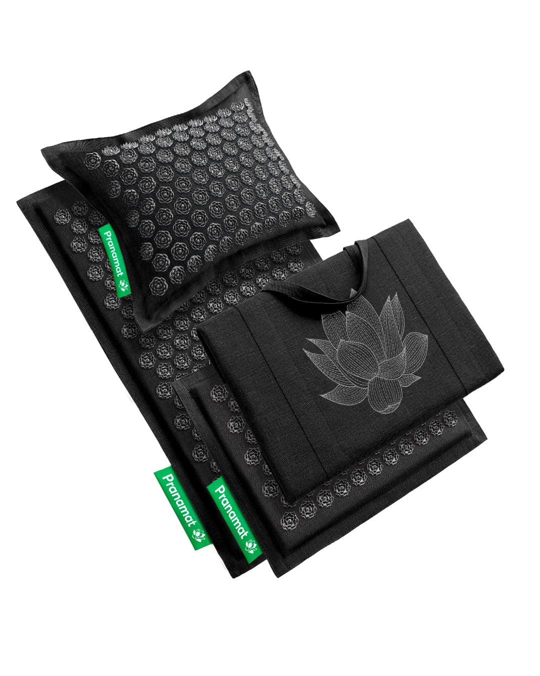 Pranamat + PranaPillow + Mini + BigBag (Obsidian)