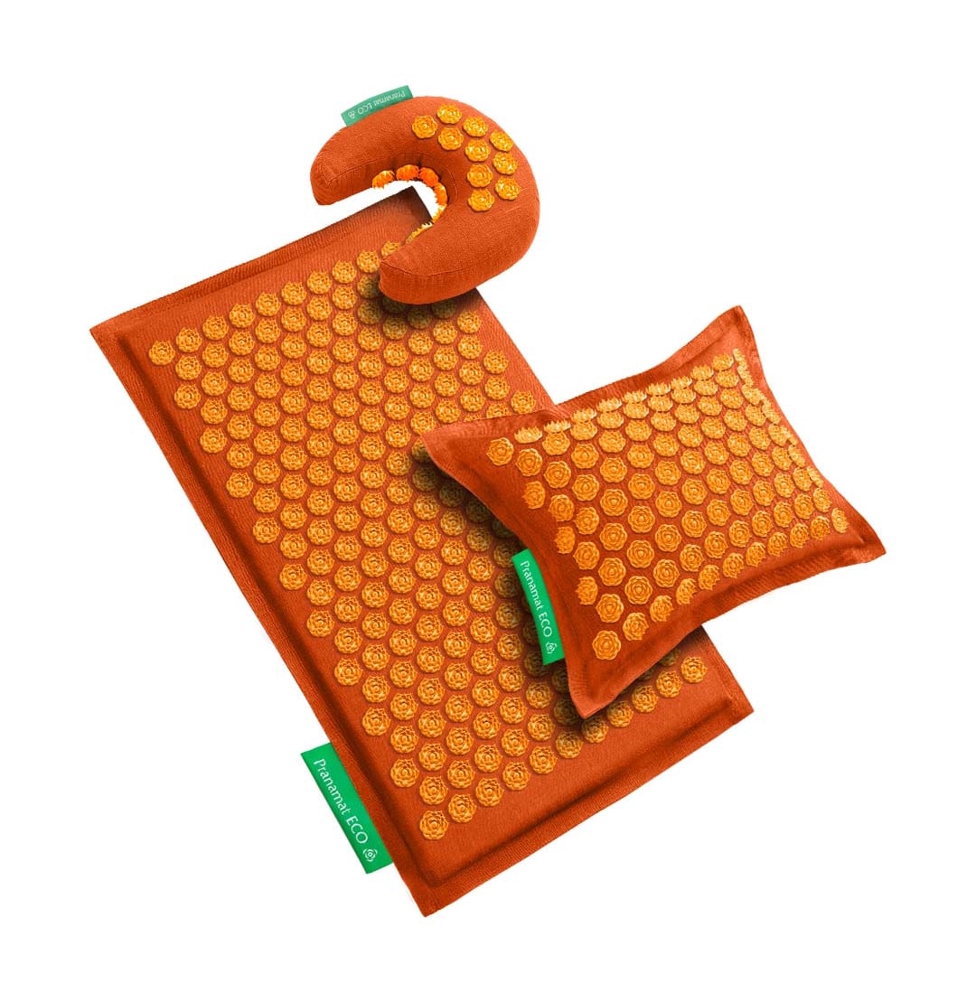 Pranamat + PranaPillow + PranaMoon (Orange)