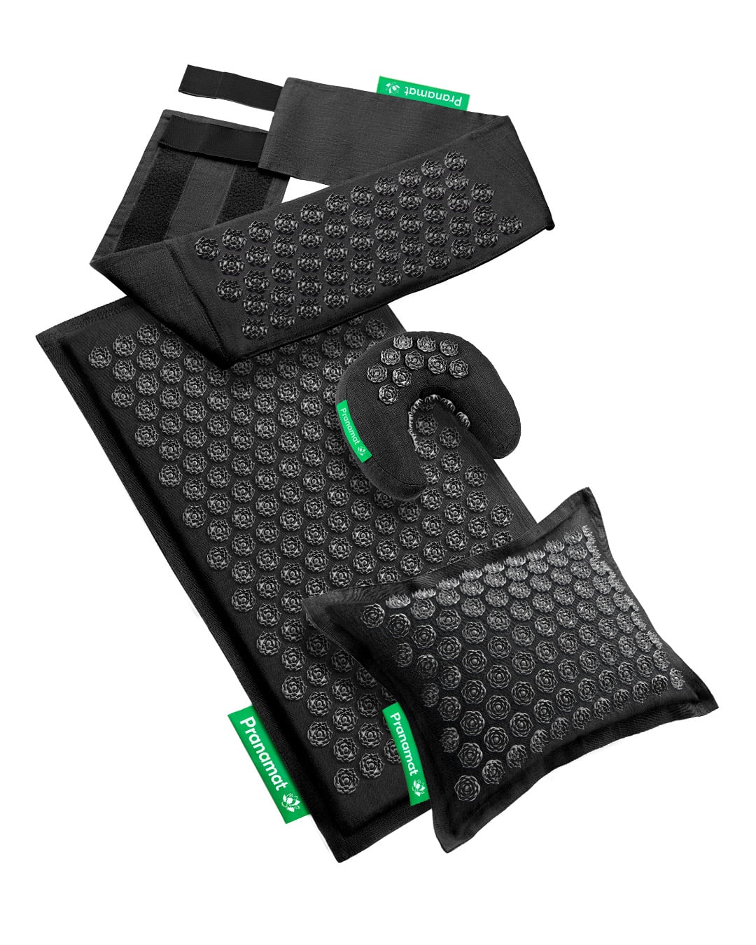 Pranamat + PranaPillow + Moon + Belt (Obsidian)