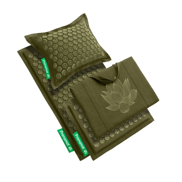 Pranamat + PranaPillow + Mini + BigBag (Olive)