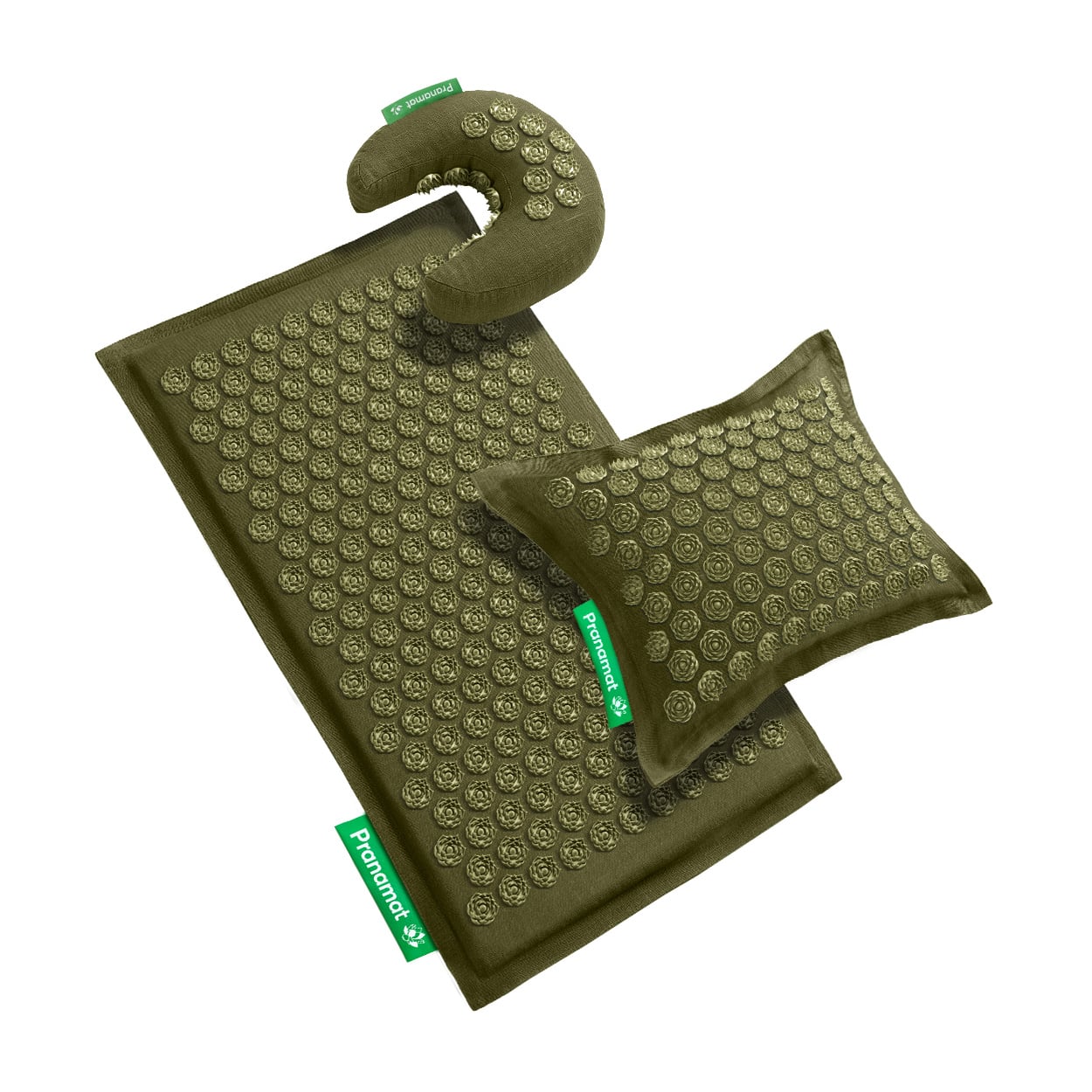 Pranamat + PranaPillow + PranaMoon (Olive)