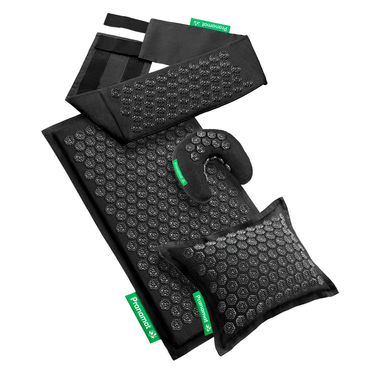 Pranamat + PranaPillow + Moon + Belt (Obsidian)