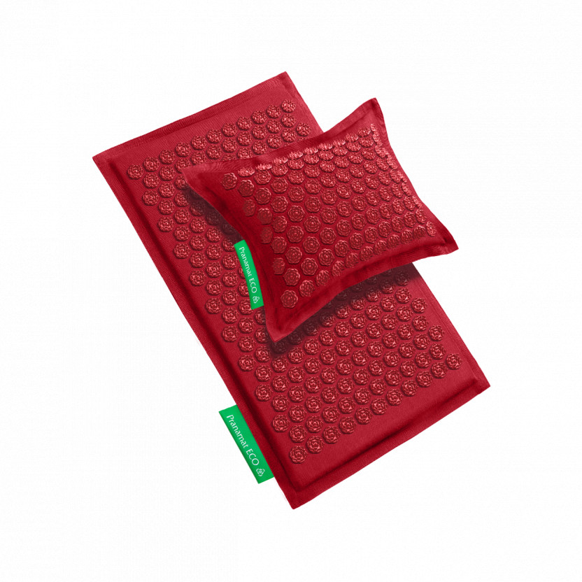 Pranamat Mat + Pillow (Burgundy)